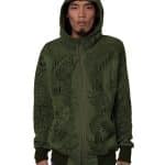 PERSEPHONE MEN HOOD OLIVE