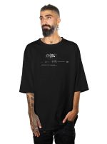 Psychedelic Researcher MEN'S OVERSIZE SHIRT BLACK - Image 2