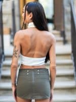 RINGLET OPEN BACK WHITE TOP - Image 2