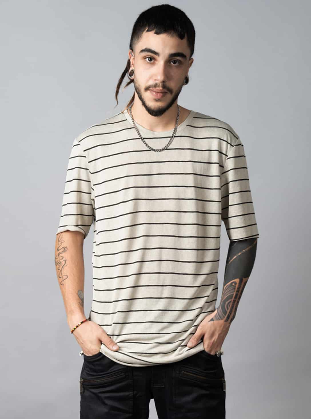 SAKAY BEIGE STRIPES- OMER_0001_Brightness_Contrast 17 copy SAKAY BEIGE STRIPES - Image 1