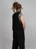 SHALVATA MEN'S TANK TOP BLACK - Image 5