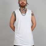 SHALVATA MEN'S TANK TOP WHITE