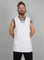 SHALVATA MEN'S TANK TOP WHITE