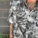 Shatter Button Shirt Black