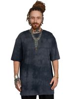 SNAP OVERSIZE T-SHIRT GREY TIE DYE - Image 4