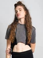 SONIC WOMEN CROP TOP GALAXY GREY - Image 5