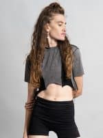 SONIC WOMEN CROP TOP GALAXY GREY - Image 6
