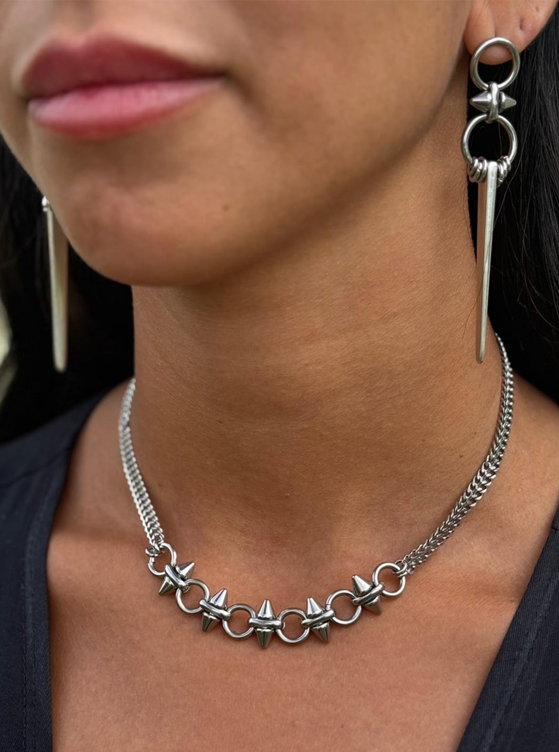 SPIKE-NECK-1 SPIKE CHOKER - Image 1