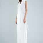 Sorcerer Ho-WOEMN WRAPED Maxi Dress OFFWHITE