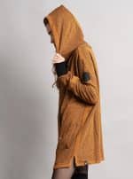 Token- Women Oversize Zip Hoodie Moka - Image 5