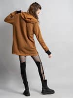 Token- Women Oversize Zip Hoodie Moka - Image 6