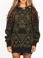 TRIANGULAR KNITTED SWEATER - Image 3