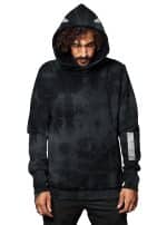 Twizy MEN-Black  TIE DYE Hoodie - Image 3
