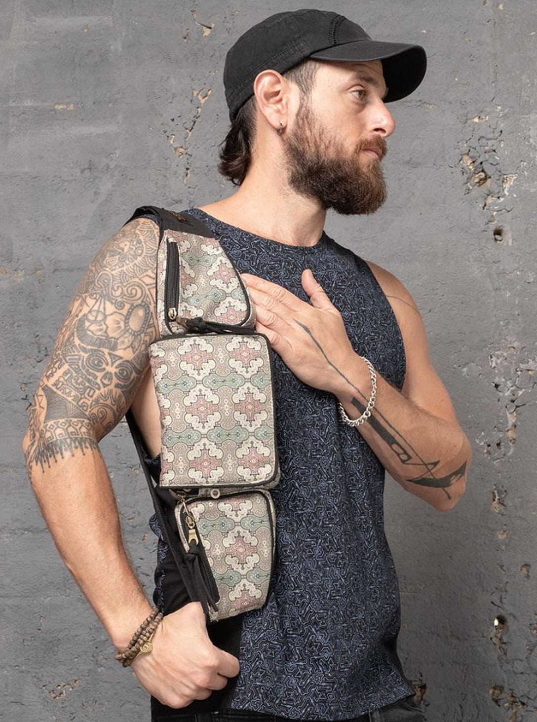 UTILITY BAG SHIPIBO KENE_0003_Layer 278 SHIPIBO KENE MULTI POCKETS UTILITY BELT - Image 1