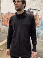 Val MEN HOOD Black TEXTURE