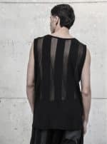 Vetune MEN'S SEETHROUGH Tank BLACK - Image 2