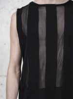 Vetune MEN'S SEETHROUGH Tank BLACK - Image 5