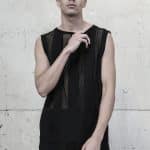 Vetune MEN'S SEETHROUGH Tank BLACK