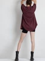 OR BUTTON SHIRT BORDO WASH