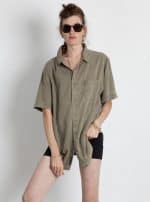 OR BUTTON SHIRT GREEN WASH - Image 4