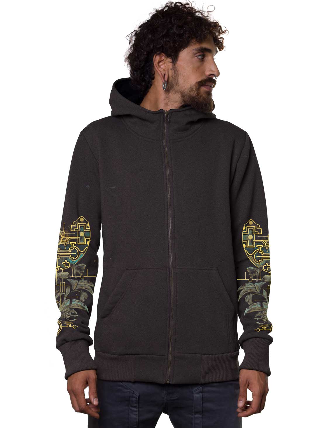cappi-ho-grey-4(1) Cappi MEN'S HOOD Dark Brown - Image 1