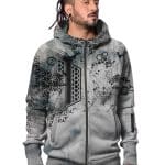 Dea MEN HOOD Grey TIE DYE