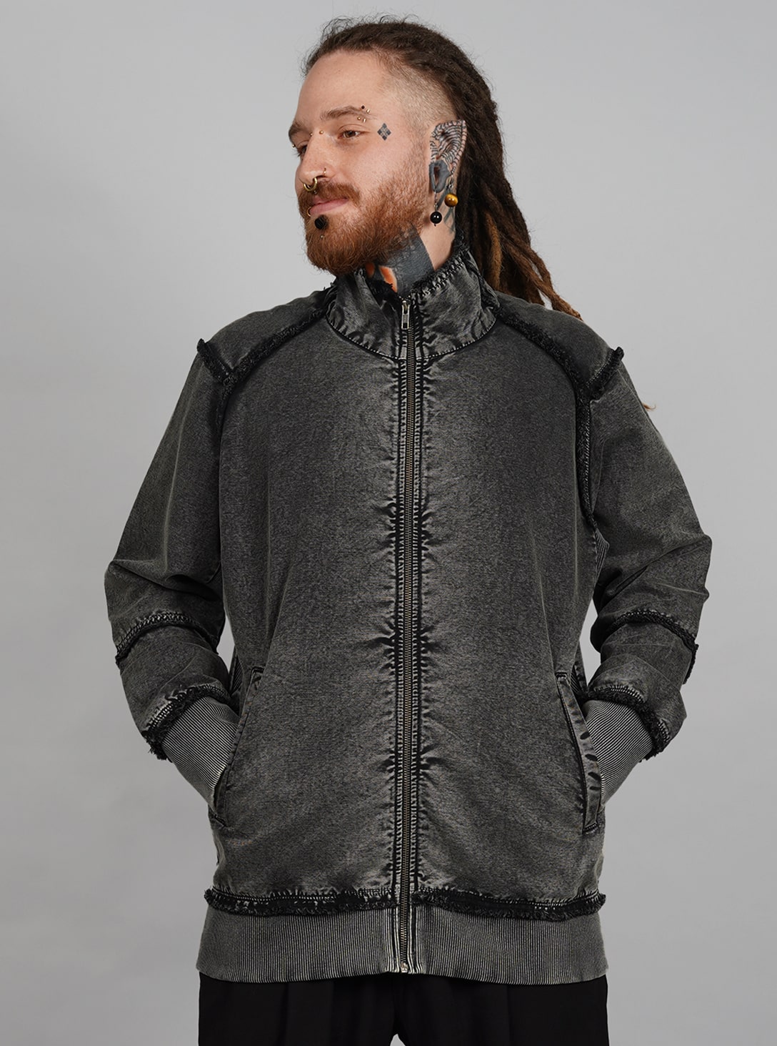 dexter jacket_0000_Layer 16 DEXTER JACKET ACID WASH BLACK - Image 1