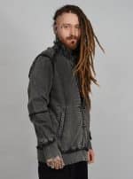 DEXTER JACKET ACID WASH BLACK - Image 4
