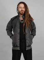 DEXTER JACKET ACID WASH BLACK - Image 3