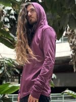 kusary MEN'S LONG SHIRT BURGANDY - Image 2