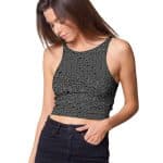 LABIRINTH WOMEN CROP TOP Black