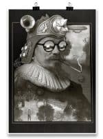 Nostradamus silk print