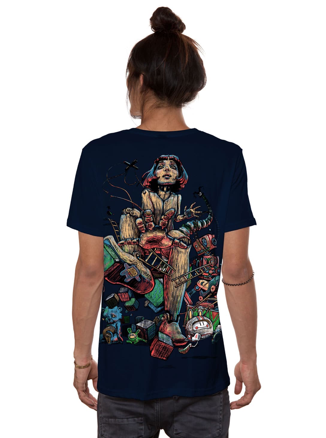 on-the-loose-DARK-BLUE-3 On The Loose MEN'S T-SHIRT DARK BLUE - Image 1