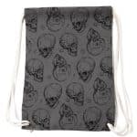 skull bagpack grey black