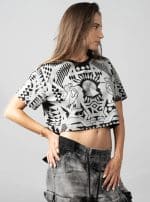 SOLOMANTRA CROP BLACK & SILVER - Image 5