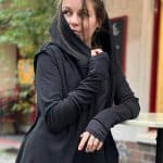 Crime WOMEN HOOD Black