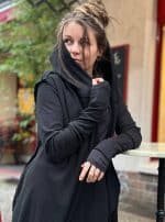 Crime WOMEN HOOD Black