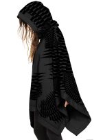SAJAX PONCHO BLACK - Image 3