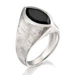 ICU RING SILVER & BLACK ONYX