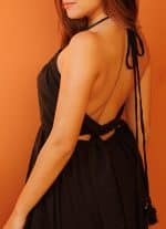 MAY WOMEN'S DRESS-BLACK - Image 4