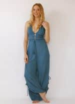 YUVAL WOMEN'S JUMPSUIT-BLUE - Image 4