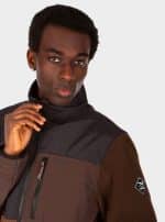 AUF DECK FLEECE JACKET DARK COFFEE - Image 4