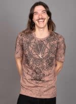 GRID THEORY T-SHIRT TIE DYE BROWN - Image 4