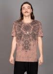 GRID THEORY T-SHIRT TIE DYE BROWN