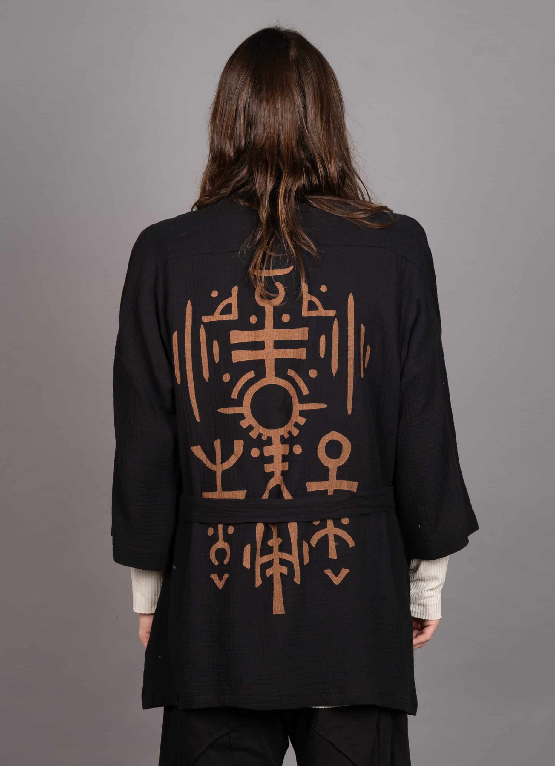 NUNU BLK-ILAY_0005_Layer 1 (1) NUNU MEN'S KIMONO BLACK - Image 1