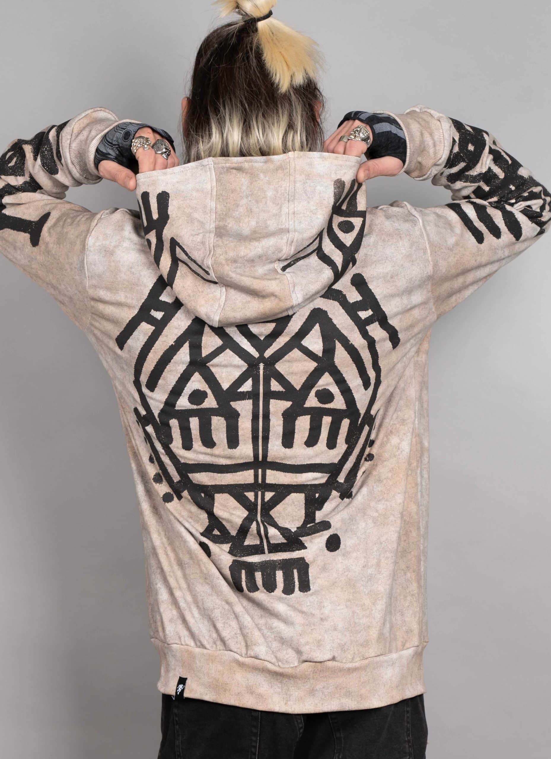PALEO GALAXY SAND_0005_Layer 98 (1) PALEO MEN'S HOOD GREY HYDRON - Image 1