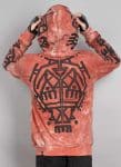 PALEO MEN'S HOOD RED TIE DYE