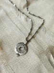 Silver Rising Star Of David Necklace