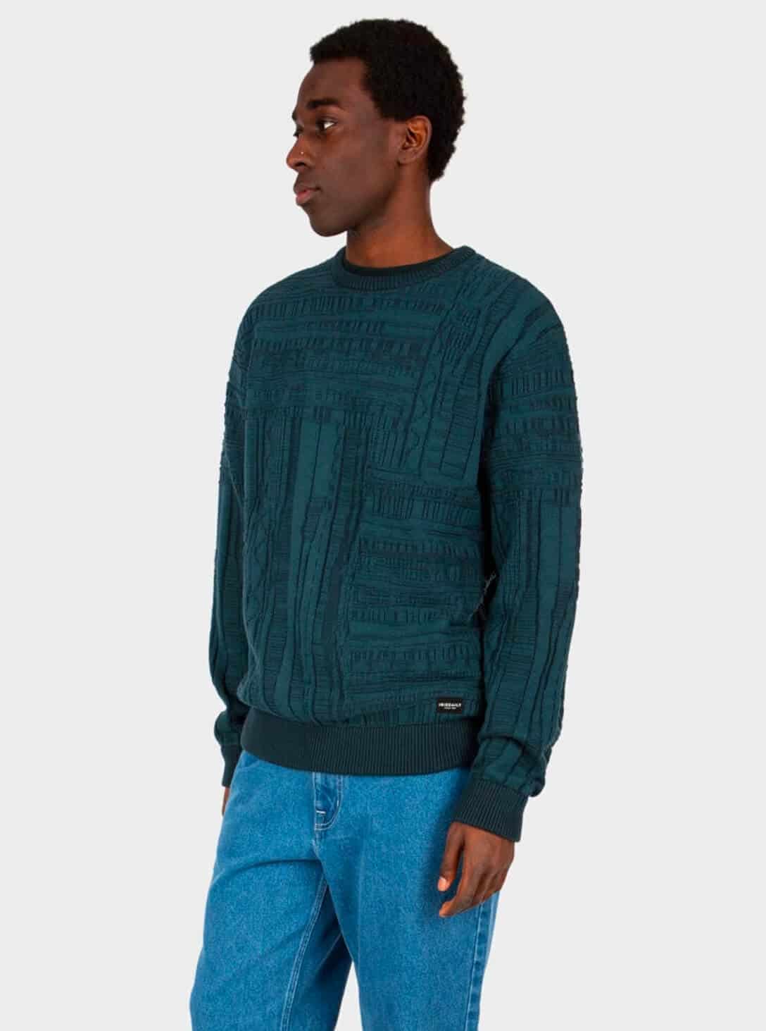 Theo Structure Knit DARK JUNGLE_0002_Layer 3 (1) Theo MEN'S Structure Knit black-DARK JUNGLE - Image 1