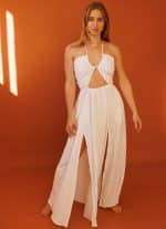 MAY WOMEN'S DRESS-OFFWHITE
